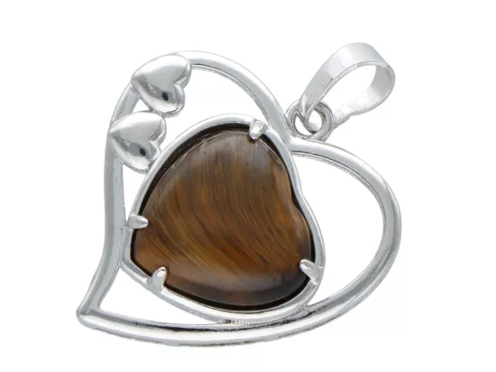 W2I60 WISIOR ZAWIESZKA SERCE TYGRYSIE OKO