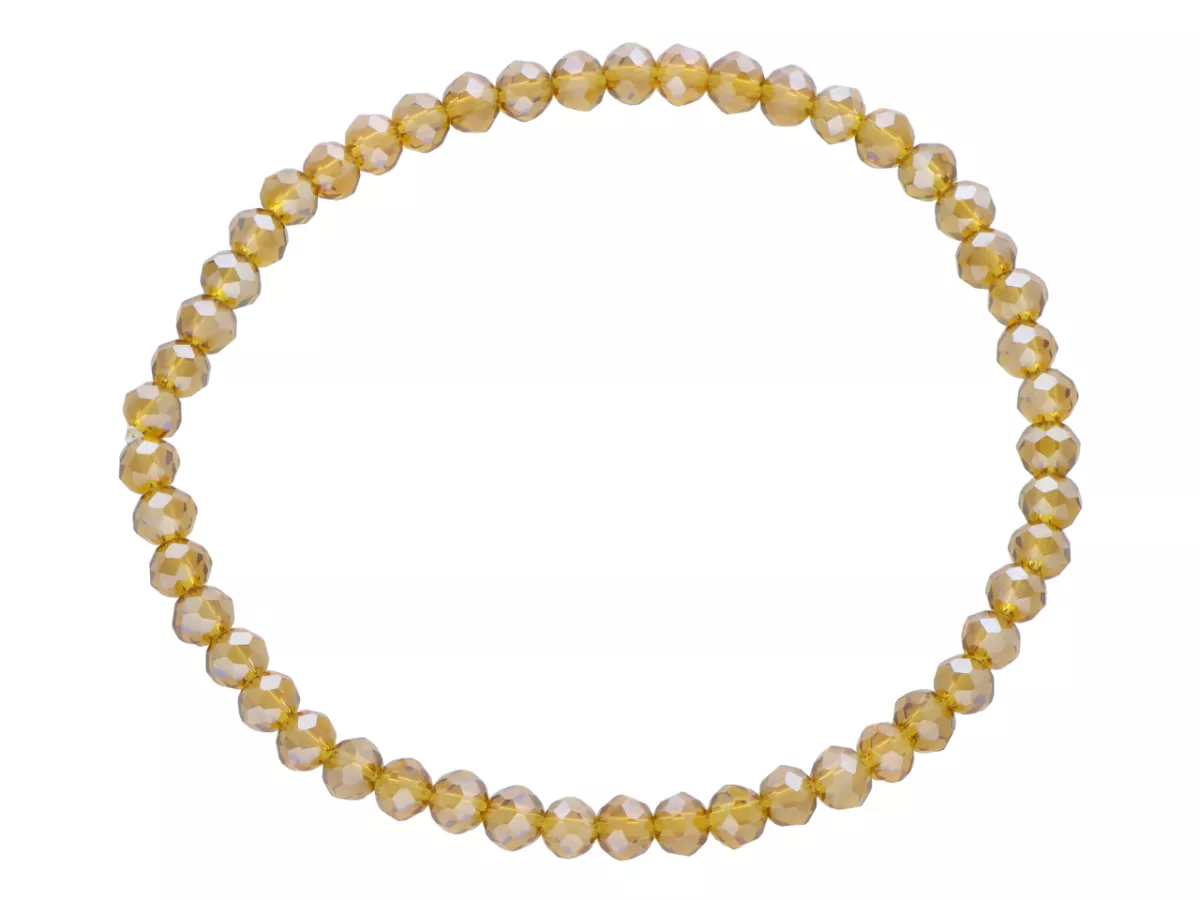 R4F52 BRANSOLETKA KRYSZTAŁKI 4,5 mm NA GUMCE