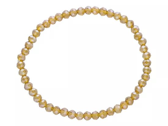 R4F52 BRANSOLETKA KRYSZTAŁKI 4,5 mm NA GUMCE