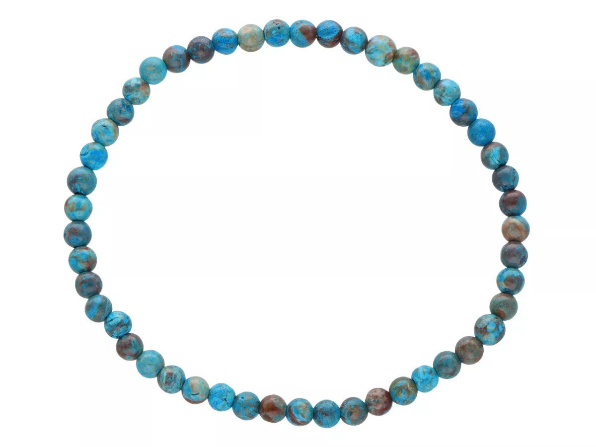 R4B35 BRANSOLETKA TURKUS AFRYKAŃSKI KULE 4 mm