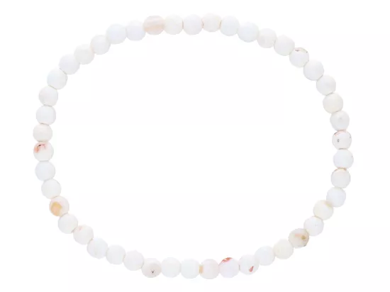 R5D54 BRANSOLETKA AGAT KULE FASETOWANE 4 mm