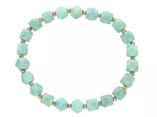 R5C24 BRANSOLETKA AMAZONIT I HEMATYT