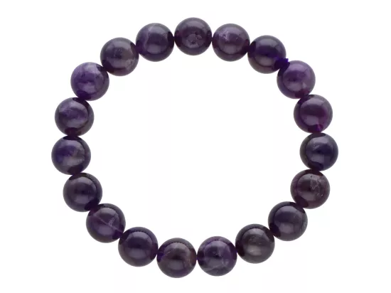 R2M23 BRANSOLETKA AMETYST KULE 10 mm