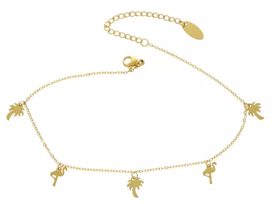 R3X16 BRANSOLETKA NA NOGĘ ZE STALI CHIRURGICZNEJ