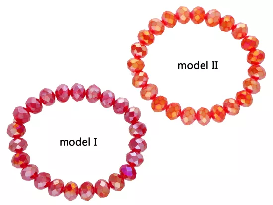 R4H01 BRANSOLETKA KRYSZTAŁKI 10 mm NA GUMCE