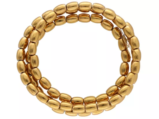 K7O92 HEMATYT MIODOWY ŁEZKI 4/5,5 mm - 1 SZNUR