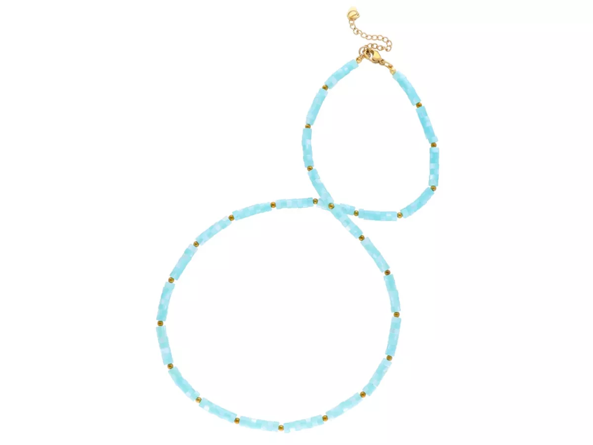 N3M62 NASZYJNIK MASA PERŁOWA I STAL CHIRURGICZNA