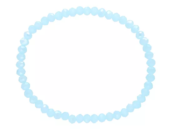 R2I94 BRANSOLETKA KRYSZTAŁKI 4 mm NA GUMCE