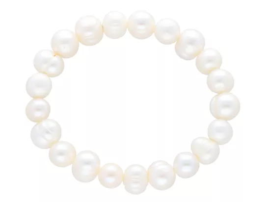 R2P40 BRANSOLETKA PERŁY NATURALNE NA GUMCE