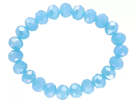 R2B42 BRANSOLETKA KRYSZTAŁKI 10 mm NA GUMCE