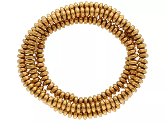 K7P23 HEMATYT MIODOWY OPONKI 4/2 mm - 1 SZNUR