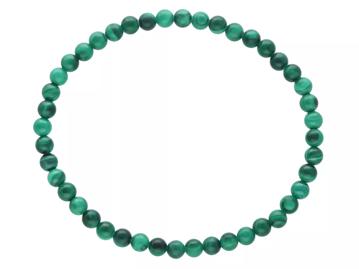 R5A77 BRANSOLETKA MALACHIT KULE 4,5 mm