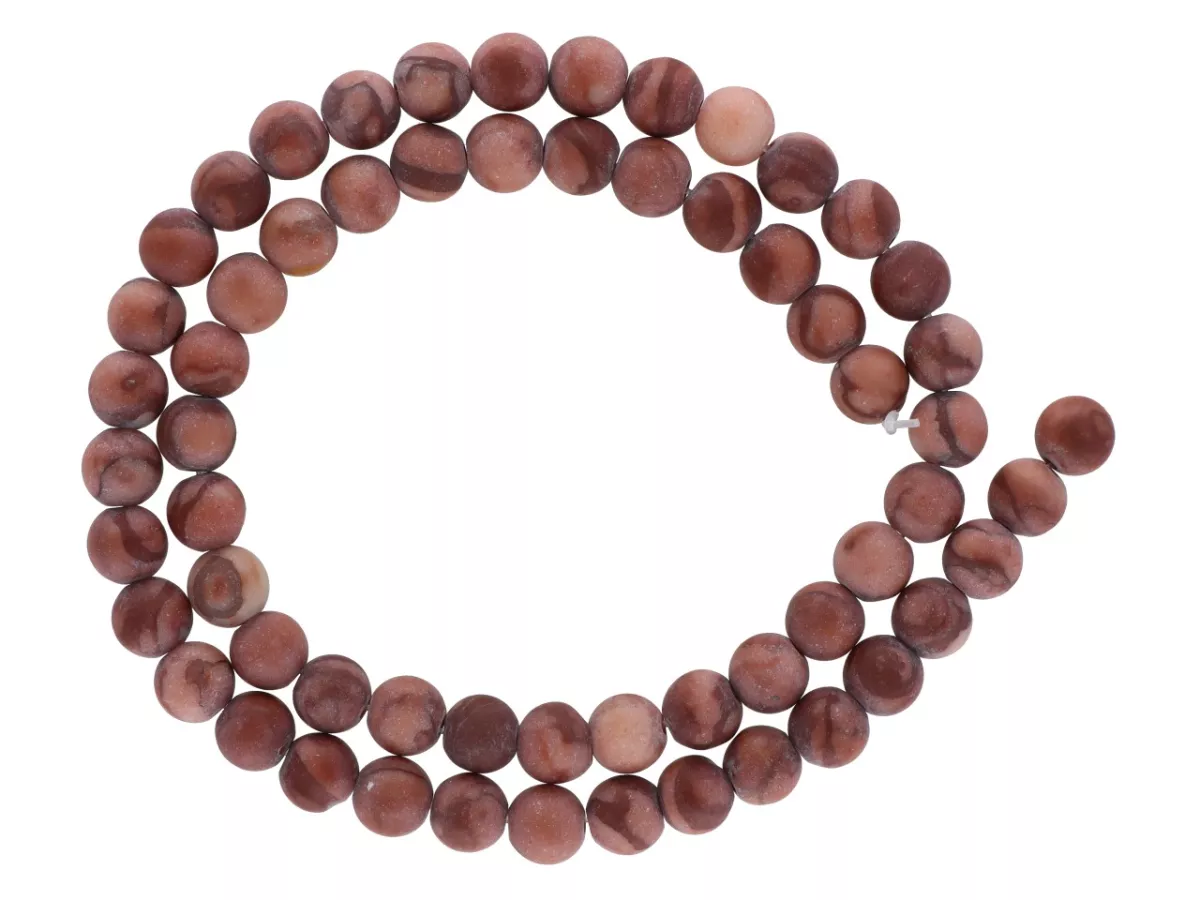 K7G98 RODONIT MATOWY KULE 6,5 mm - 1 SZNUR