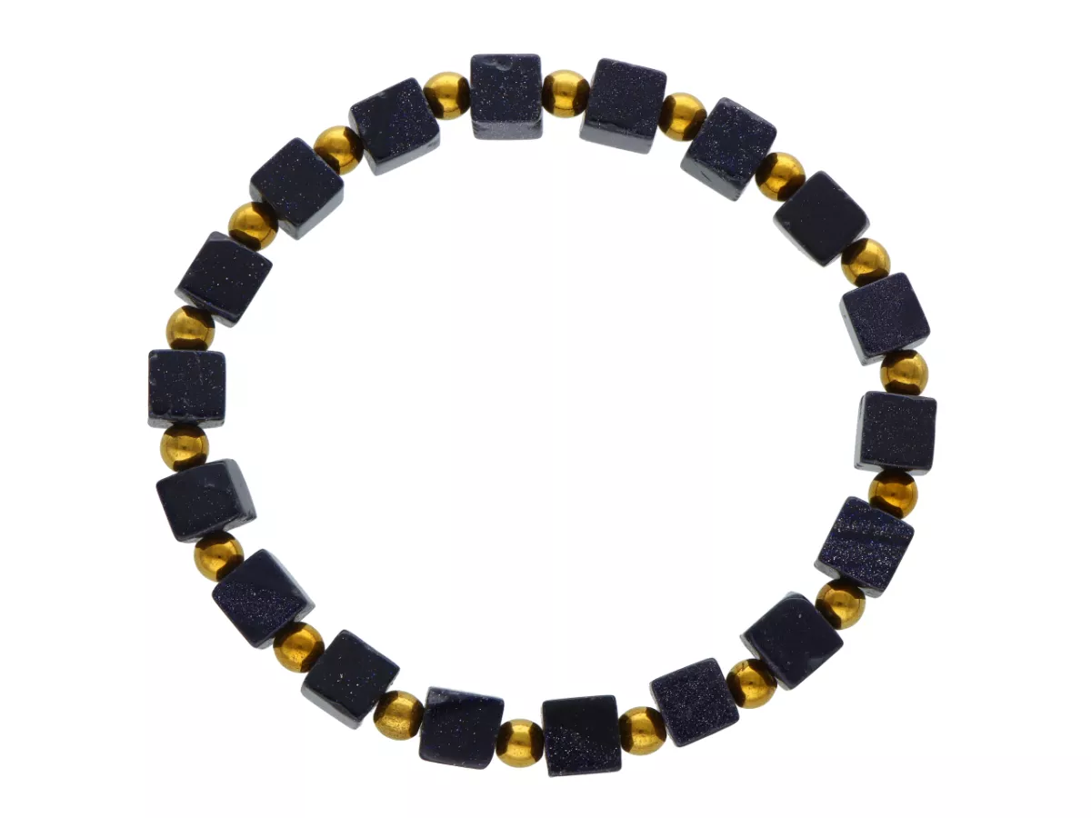 R4K64 BRANSOLETKA NOC KAIRU KOSTKI 6,5 mm