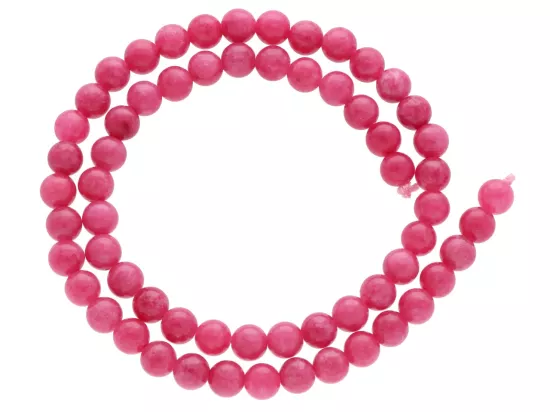 K6Y77 RODONIT CZERWONY KULE 6,5 mm - 1 SZNUR