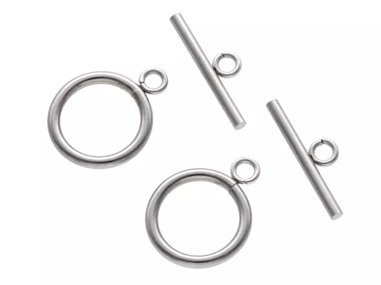 P5U18 ZAPIĘCIE OZDOBNE TOGGLE STAL CHIRURGICZNA - 2 SZTUKI