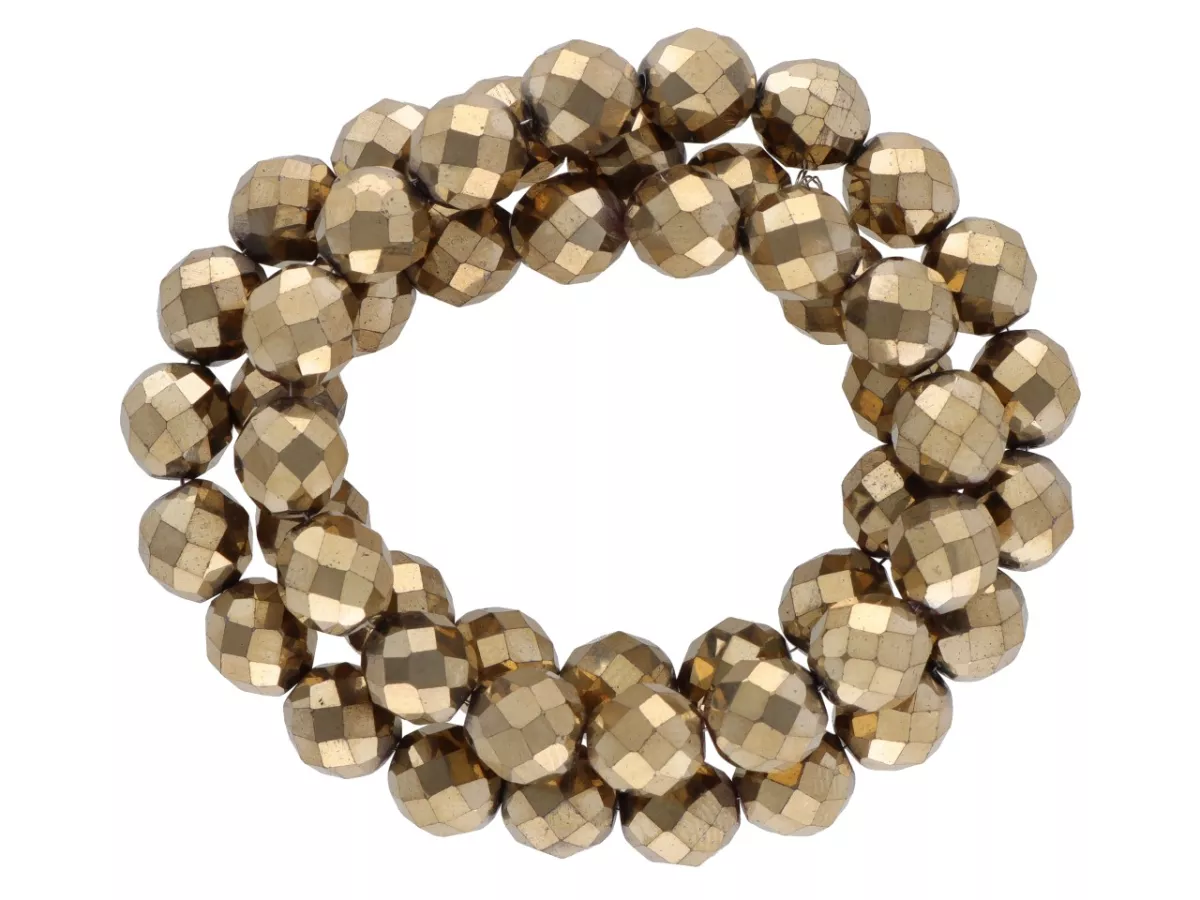 K6Z26 HEMATYT KULE FASETOWANE 8 mm - 1 SZNUR