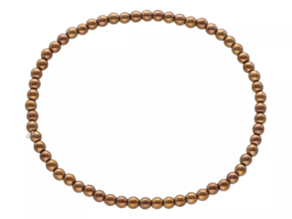 R2N34 BRANSOLETKA HEMATYT KULE 3 mm