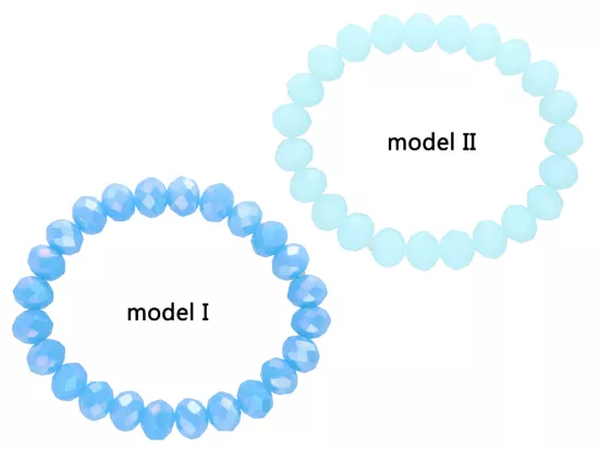 R2T65 BRANSOLETKA KRYSZTAŁKI 10 mm NA GUMCE