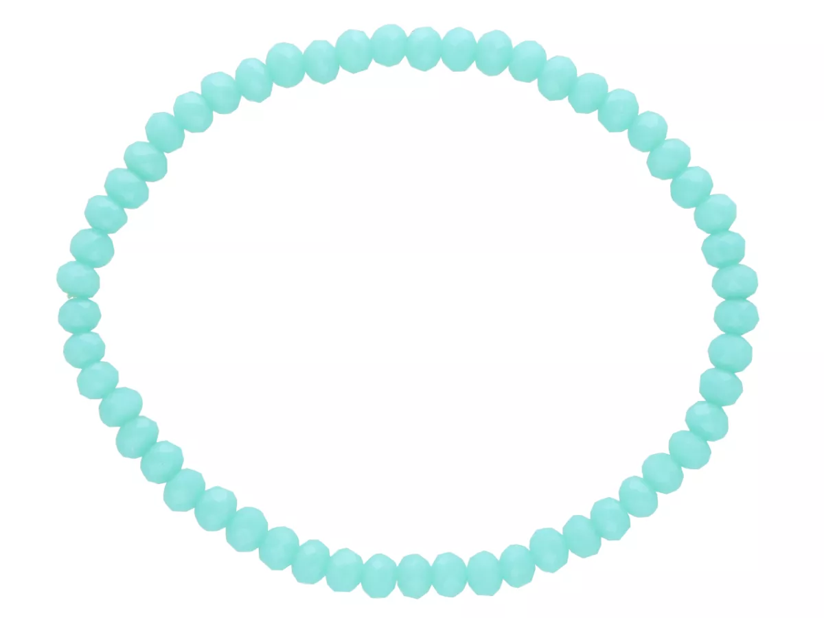 R2I87 BRANSOLETKA KRYSZTAŁKI 4 mm NA GUMCE