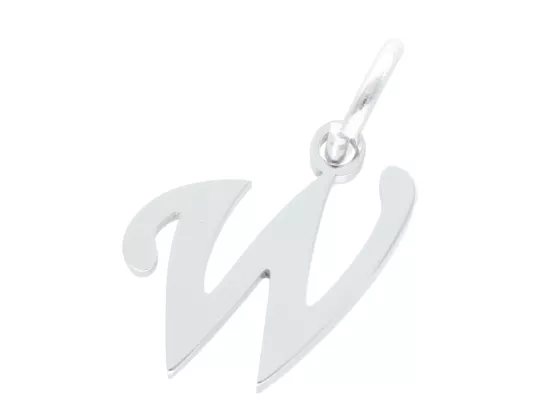 P5T21 ZAWIESZKA OZDOBNA ZE STALI CHIRURGICZNEJ LITERKA "W" - 1 SZTUKA