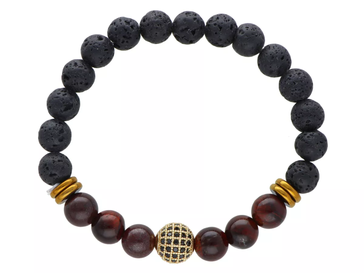 R4N72 BRANSOLETKA LAWA I BAWOLE OKO KULE 8,5 mm