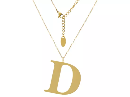 N2Z95 NASZYJNIK STAL CHIRURGICZNA - LITERKA "D"