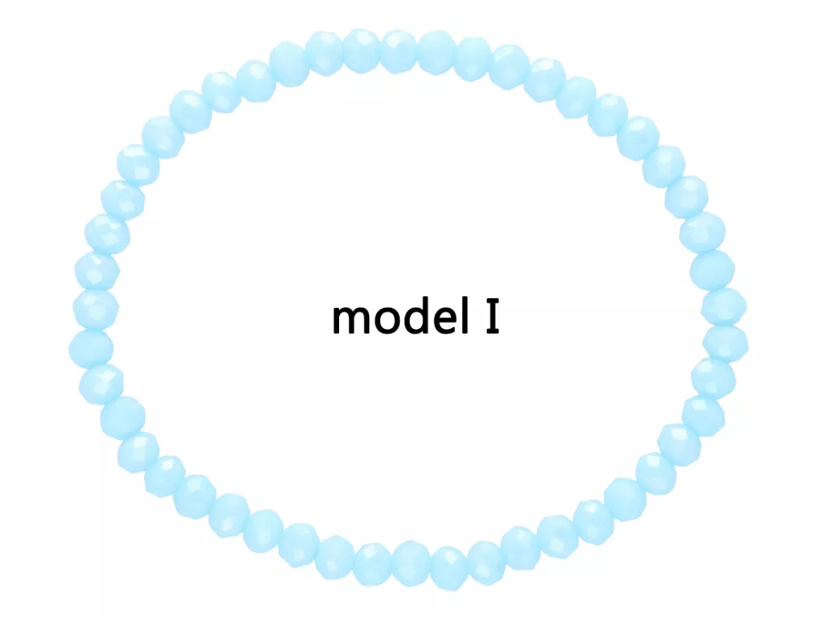 R2P50 BRANSOLETKA KRYSZTAŁKI 4 mm NA GUMCE