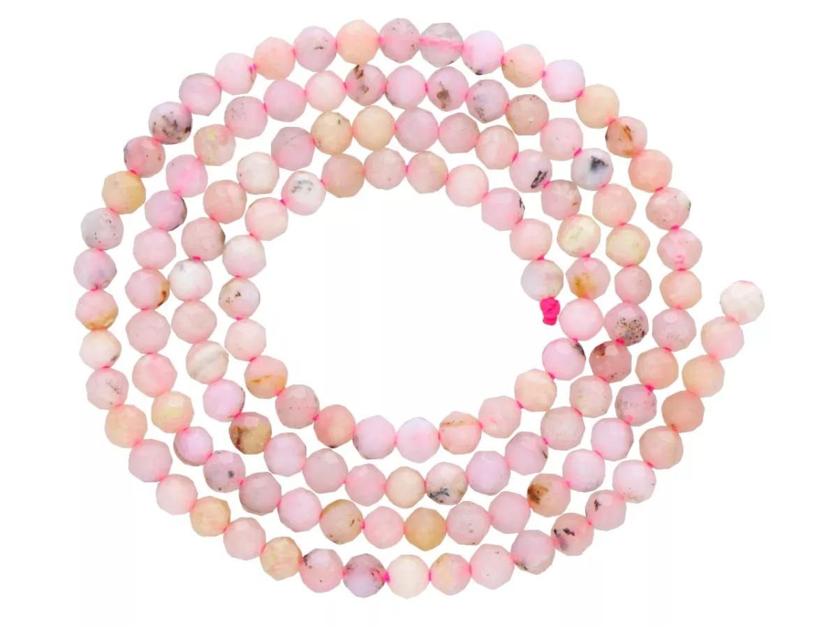 K6T78 OPAL PERUWIAŃSKI KULE FASETOWANE 3 mm - 1 SZNUR