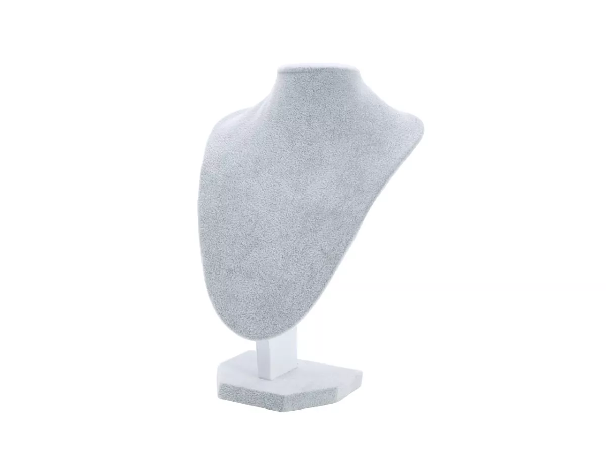 V1A03 EKSPOZYTOR NA BIŻUTERIĘ ZAMSZOWY 22 cm (O1E75) WADLIWY