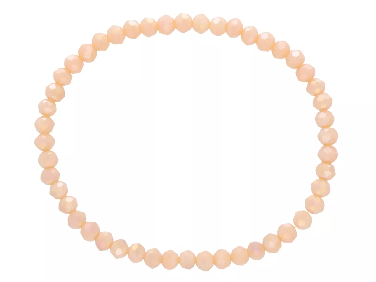 R4C72 BRANSOLETKA KRYSZTAŁKI 4,5 mm NA GUMCE