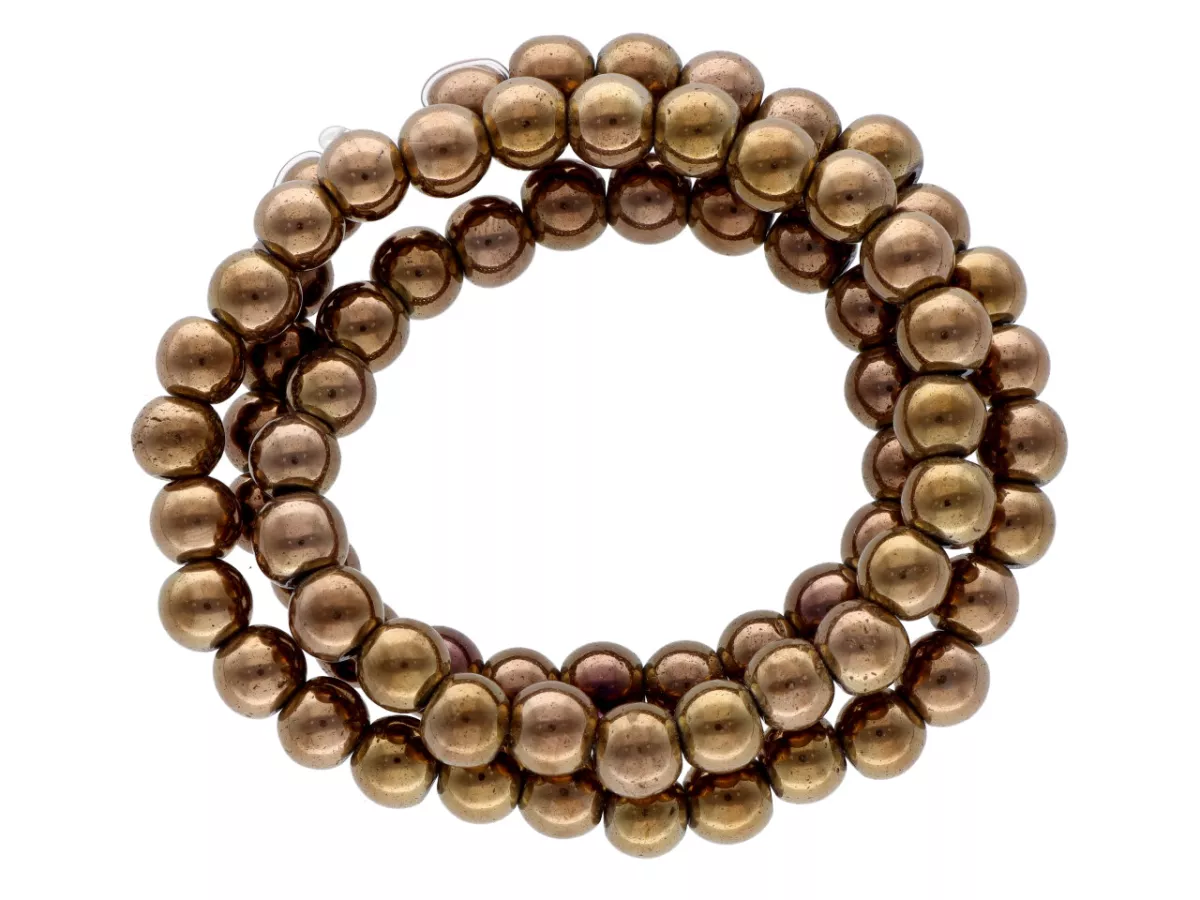 K6G91 HEMATYT KULE 8 mm - 1 SZNUR