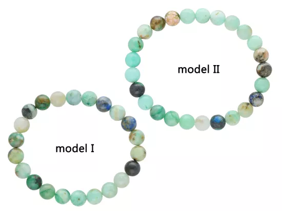 R4J16 BRANSOLETKA CHRYZOKOLA KULE 8 mm