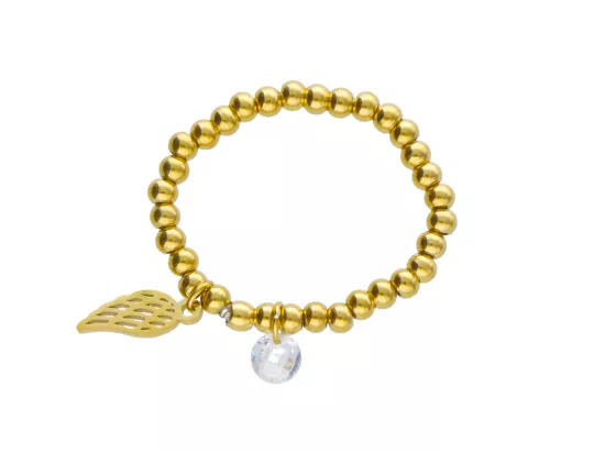 R3D55 PIERŚCIONEK ZE STALI CHIRURGICZNEJ Z ZAWIESZKAMI - 1 SZTUKA