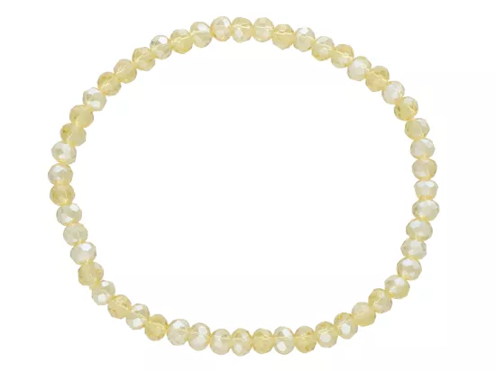 R1S67 BRANSOLETKA KRYSZTAŁKI NA GUMCE 4 mm