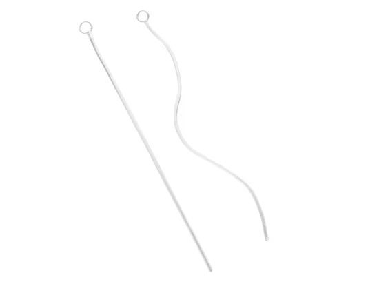 P3A20 BAZA KOLCZYKA ŻMIJKA 65 mm SREBRO 925 - 2 SZTUKI