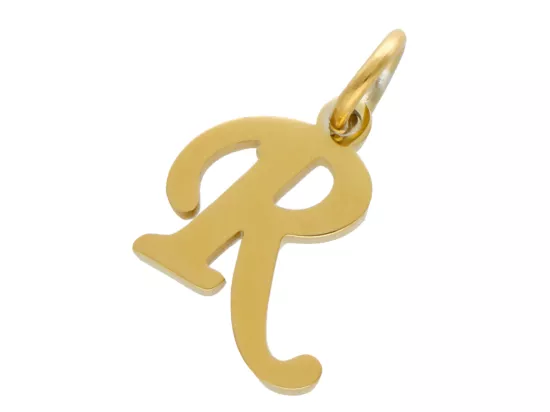 P5N78 ZAWIESZKA OZDOBNA ZE STALI CHIRURGICZNEJ LITERKA "R" - 1 SZTUKA