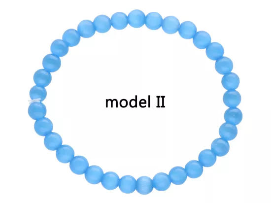 R4I12 BRANSOLETKA KOCIE OKO KULE 6 mm