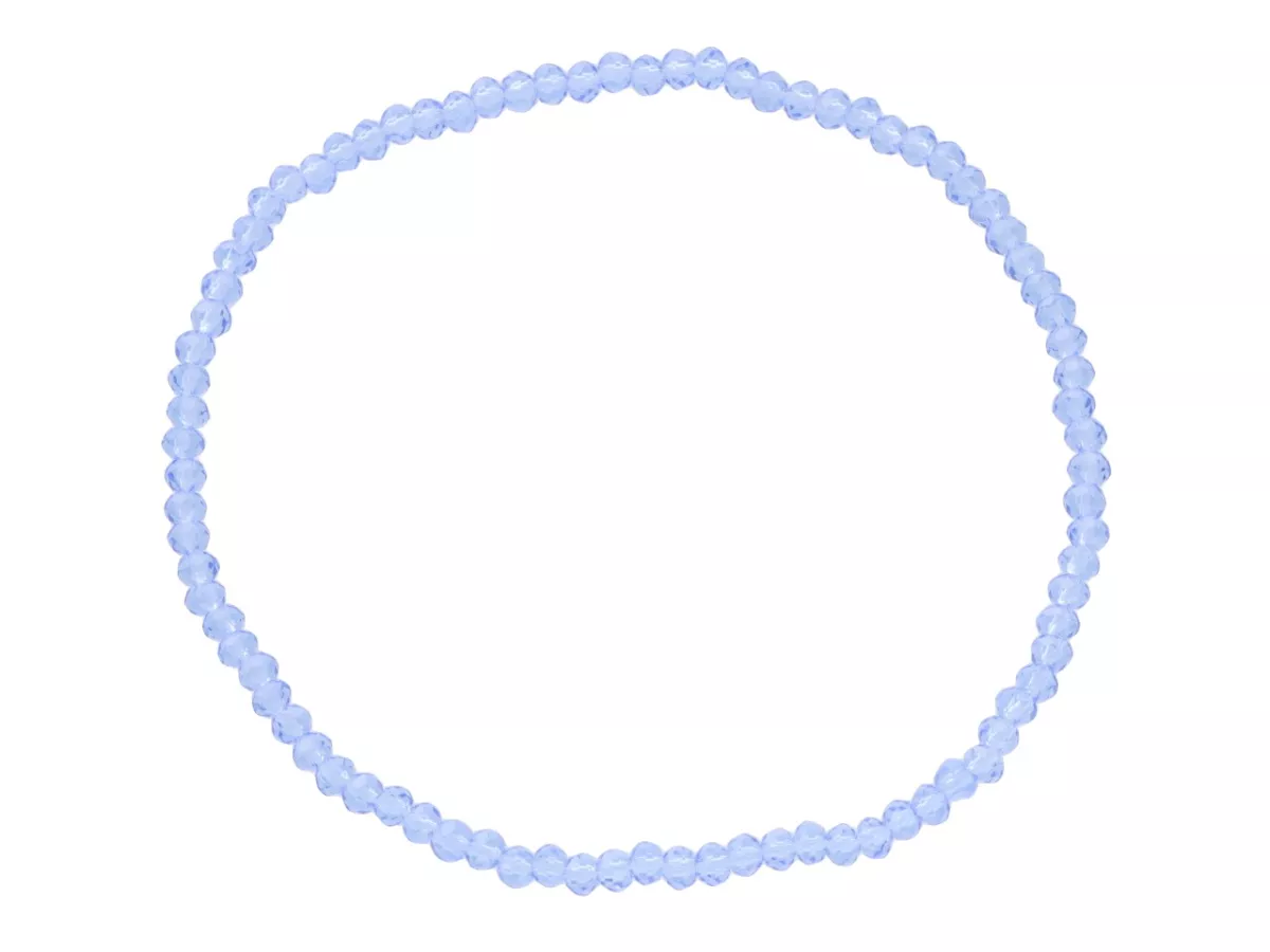 R3U26 BRANSOLETKA KRYSZTAŁKI 2,5 mm NA GUMCE