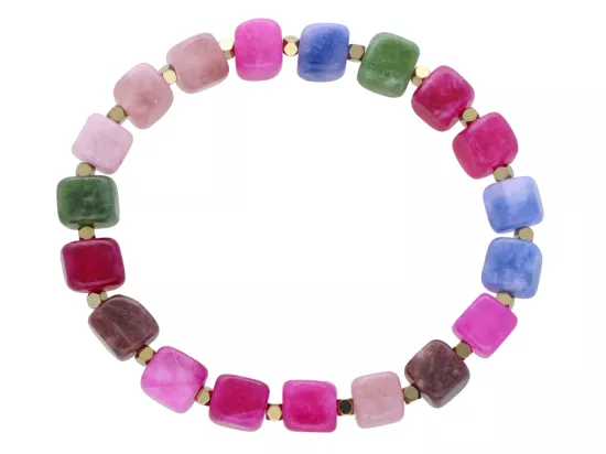 R5C02 BRANSOLETKA AGAT I HEMATYT