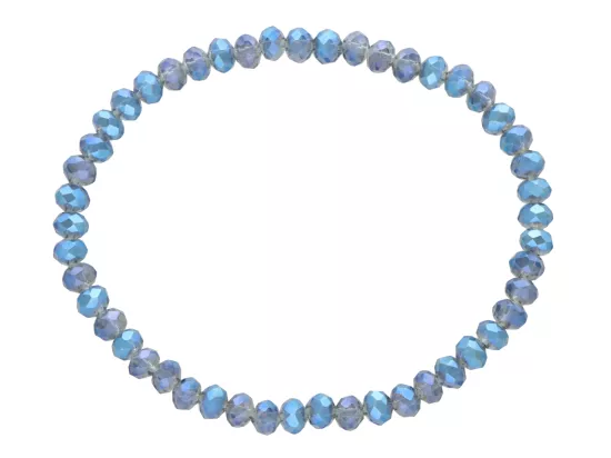 R4C55 BRANSOLETKA KRYSZTAŁKI 4,5 mm NA GUMCE