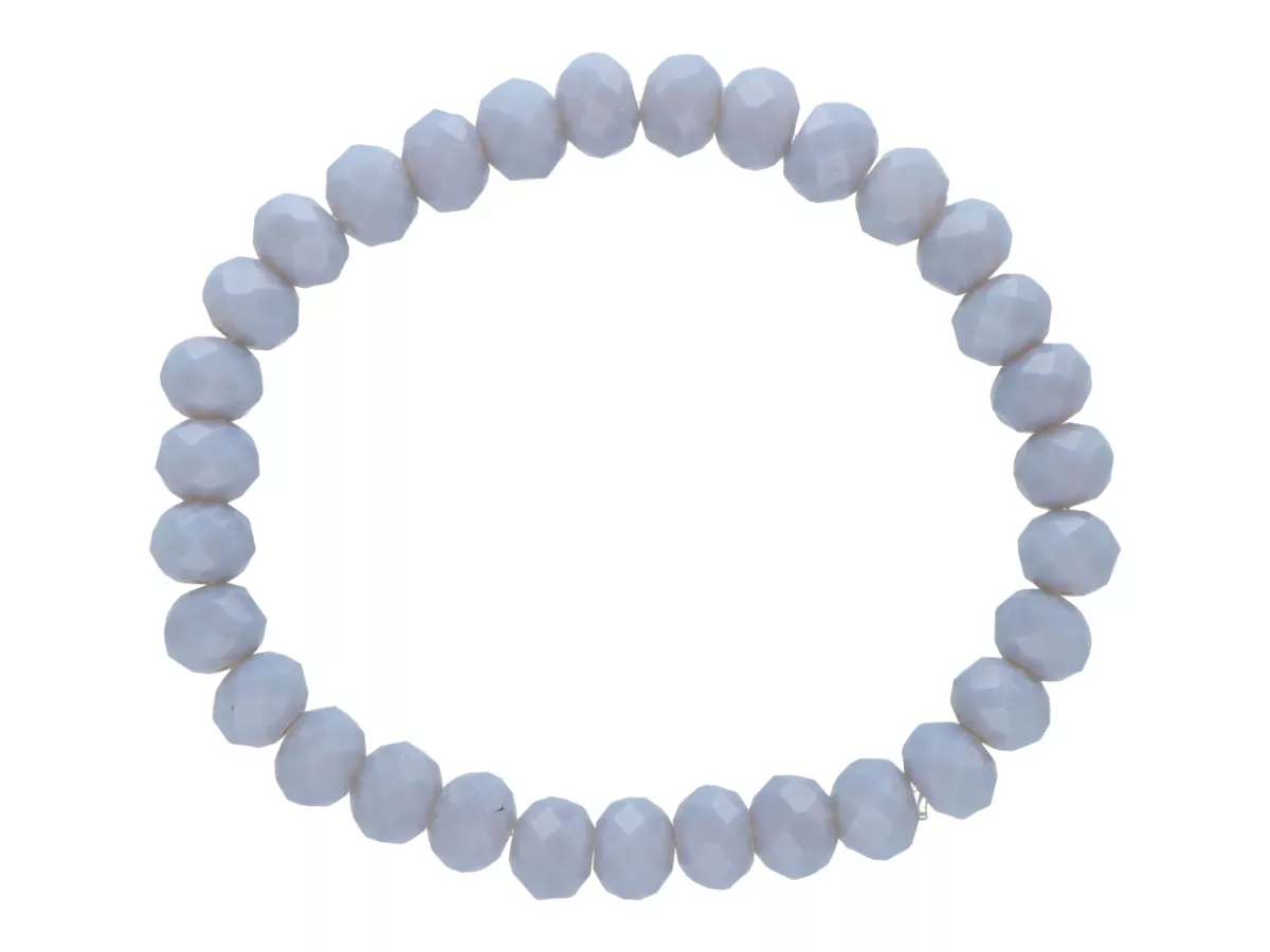 R4D45 BRANSOLETKA KRYSZTAŁKI 7,5 mm NA GUMCE