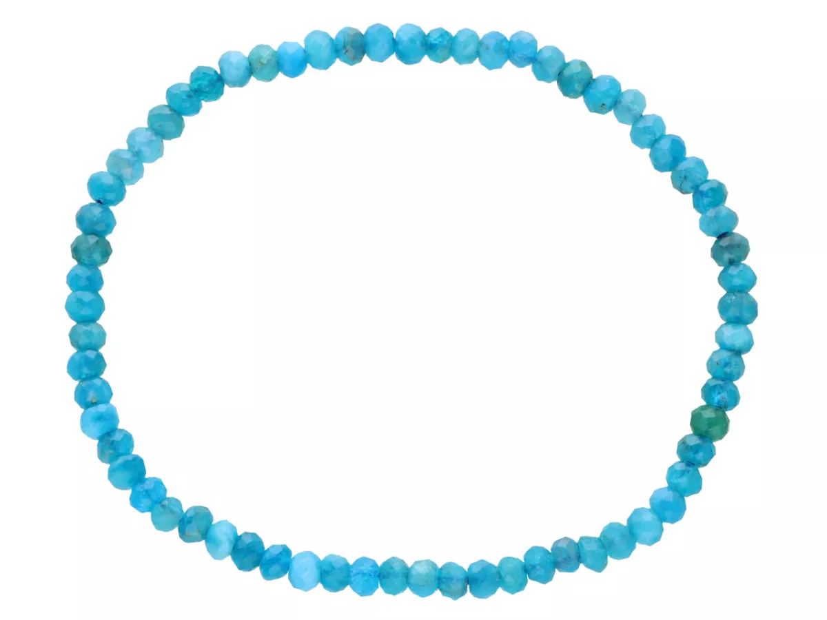 R5B43 BRANSOLETKA APATYT OPONKI FASETOWANE 4 mm