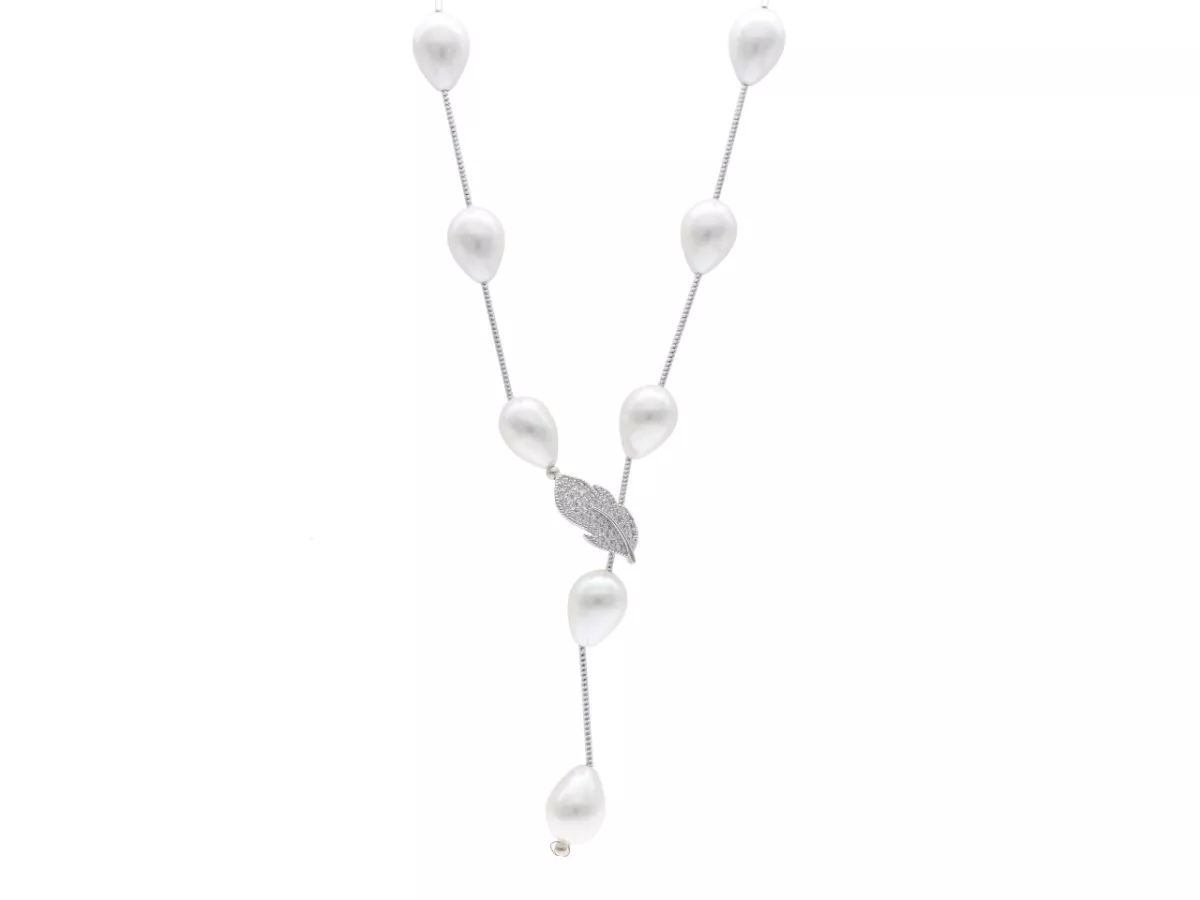 N2P41 NASZYJNIK PERŁA MAJORKA