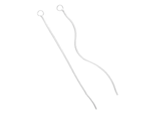 P3A19 BAZA KOLCZYKA ŻMIJKA 55 mm SREBRO 925 - 2 SZTUKI