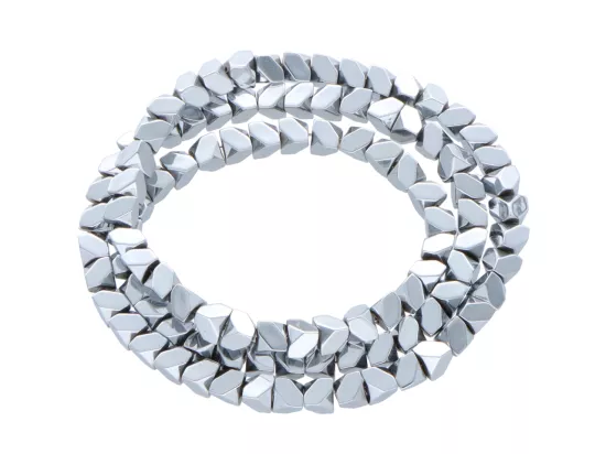 K6X64H HEMATYT ELEMENTY 4/4 mm - 5 SZNURÓW - ZESTAW