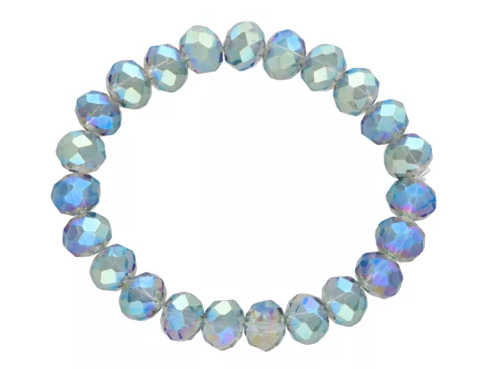 R2X55 BRANSOLETKA KRYSZTAŁKI 10 mm NA GUMCE