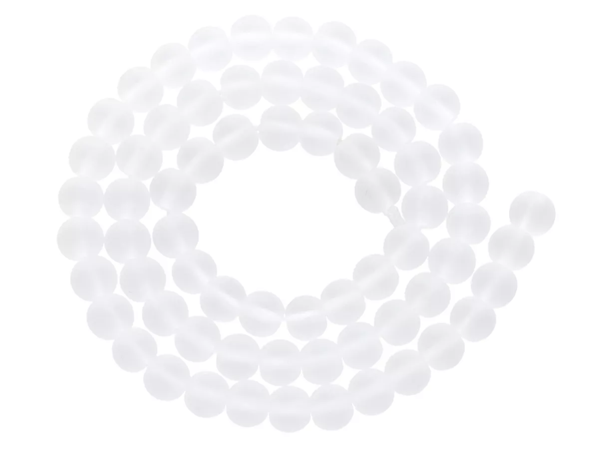 K6D61 KRYSZTAŁ GÓRSKI MATOWY KULE 6,5 mm - 1 SZNUR