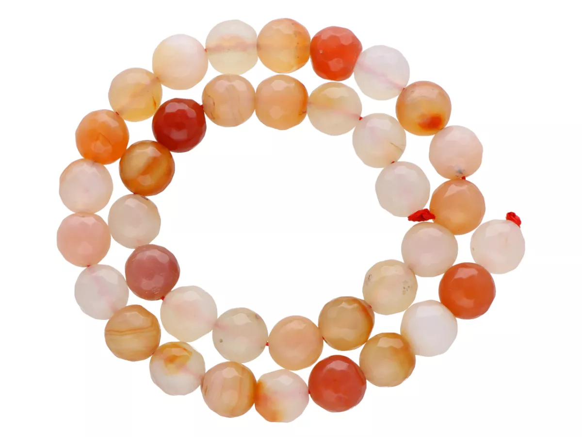 K6K71 AGAT KARNEOLOWY KULE FAS 10 mm 1SZNUR