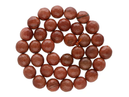 K5R39 PIASEK PUSTYNI KULE FASETOWANE 9,5 mm - 1 SZNUR